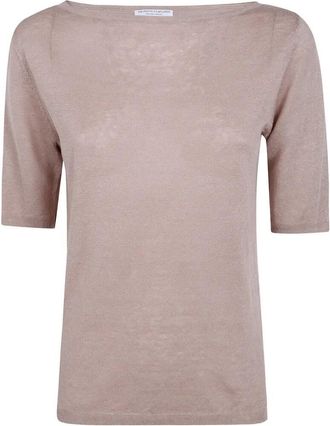 Majestic Linen Boat Neck Sweater