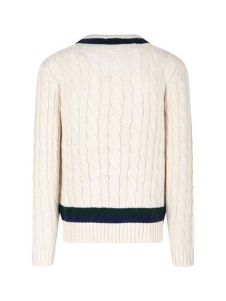 Polo Ralph Lauren Mens Sweaters White Cotton