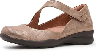 Jambu Treva Womens Dress Flat Shoes Bronze : 8.5 M, Leather