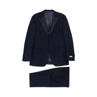Canali Single Breasted Suits, male, Blue, Size: 3XL Suit Canali