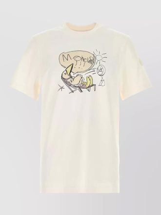 Moncler cotton crew neck t shirt graphic