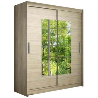 Mirjan24 Armario Closico 104, Roble Sonoma, 200x150x58cm, Puertas De Armario: Correderas, N&uacute;mero De Estantes: 5