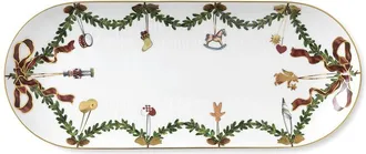 ROYAL COPENHAGEN Star Fluted Christmas Oblong Dish 15.5Inwith $20 Credit