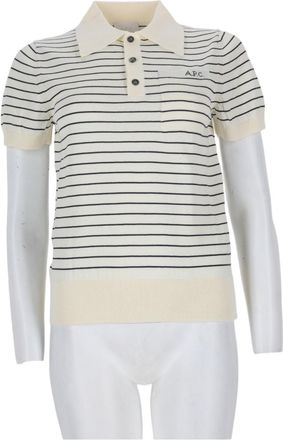 A.P.C. Short-Sleeved Striped Cotton Polo Shirt