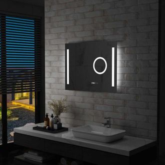 vidaXL Vidaxl - Espejo De Pared De Ba&ntilde;o Con Led Y Sensor T&aacute;ctil 80x60 Cm