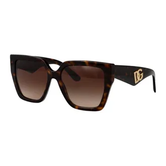 Dolce & Gabbana Sunglasses, female, Brown, Size: 55 MM Oversized Geometric Square Sunglasses