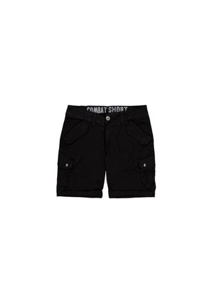 Alpha Industries Shorts ALPHA INDUSTRIES Combat Short, Herren, Gr. 28, Normalgr&ouml;ssen, schwarz, Obermaterial: 98% Baumwolle, 2% Elastan; Futter: 100% Baumwolle, Hosen S