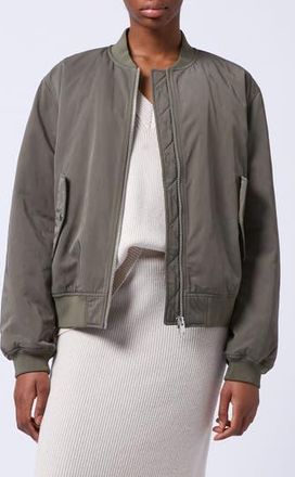 French Connection Behati Bomber Jacket in 30-Dusted Khaki at Nordstrom Rack, Size X-Small