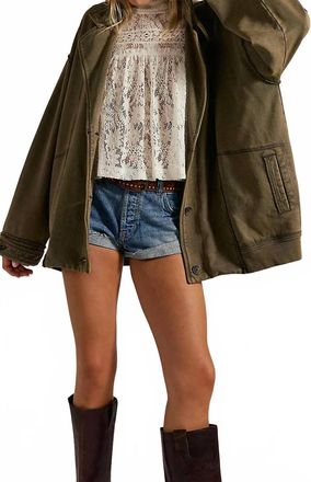 Free People Home Office Cardigan In Officer Brown