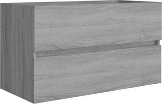 vidaXL Mueble de lavabo madera de ingeniería gris Sonoma 80x38,5x45cm Vidaxl