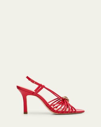 Loeffler Randall 60mm Mareka Strappy Leather Sandals