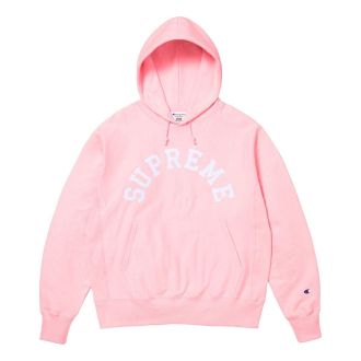 SUPREME Champion Hooded Sweatshirt Pink SS25SW57-PINK