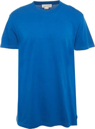 Alexander McQueen T-shirt con logo - Blu