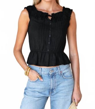 Emerson Fry Roussillon Top In Jet Black