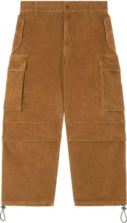Alanui velvet corduroy cargo pants - men - Elastane/Cotton - S - Brown