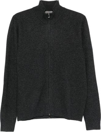 Corneliani Ribbed Cardigan With Zip
