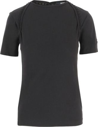 Jacquemus Black Round Neck T-Shirt