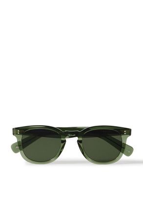 Garrett Leight Kinney II Round-Frame Acetate Sunglasses