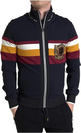 Dolce & Gabbana Full Zip Cardigan Sweater - Heren - Vesten met rits - Veelkleurig - 2XS - Hoodies & sweatvesten