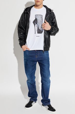 Dsquared2 Jacket Made Of Eco Leather, Mens, Black