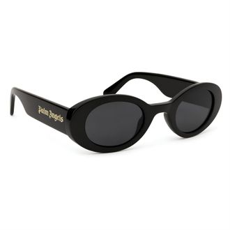 Palm Angels Mens Accessories Gilroy Rectangle Sunglasses in Black Dark Grey - One Size