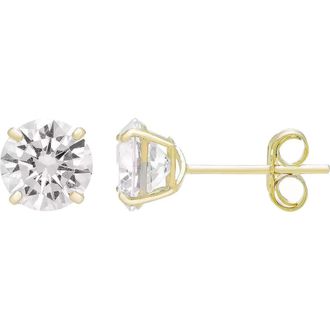 A&M 14K Gold Cubic Zirconia 8mm Stud Earrings at Nordstrom Rack, Size 8 Mm