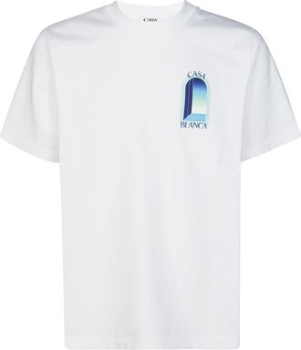 Casablanca White Classic Gradient Artwork T-Shirt