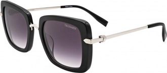 Trussardi Womens STR116-700-53 STR116 53 700 Sunglasses - Black - One Size