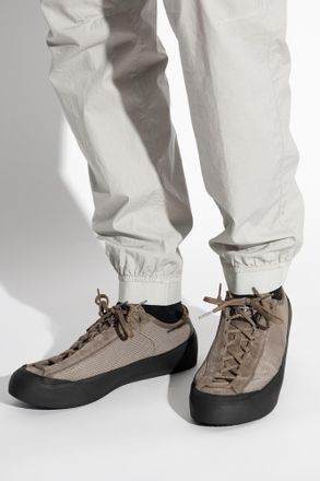 Stone Island Sports Shoes With Logo Patch, Mens, Grey