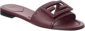 Fendi Fendi Ff Baguette Leather Sandal