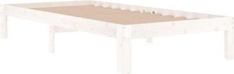 vidaXL Bed Frame without Mattress White 90x190cm Single vidaXL