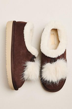 Matisse Footwear Yetti Faux Fur Pom Pom Slippers