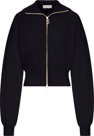 Sportmax RIBBED WOOL CARDIGAN WITH WIDE COLLAR - Sportmax - Woman
