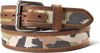 Ariat Mens Work Camo Suede Inlay Belt, Size 32, by Ariat