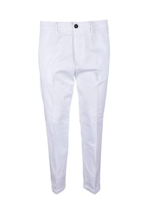 Truenyc White Stretch Cotton Pants