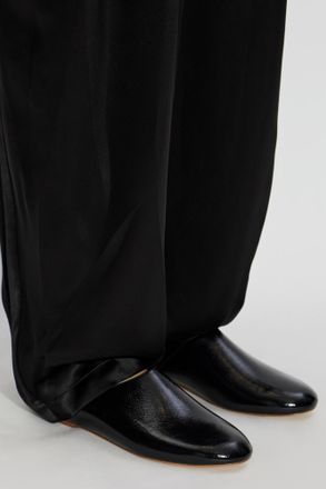 A.P.C. Leather Slides, Womens, Black