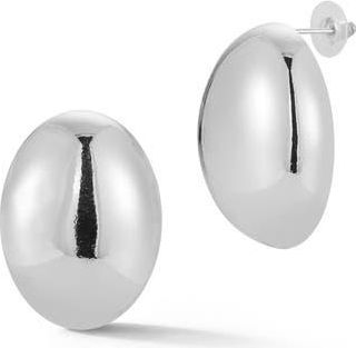 Glaze Jewelry Oval Stud Earrings in Silver at Nordstrom Rack