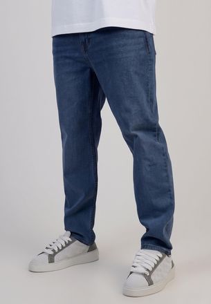 Siksilk Hombre Vaqueros Lavados Azul Claro Corte Entallado 38