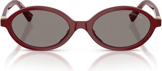 Miu Miu Sunglasses Mu04 Zs 21 I80 Q Burgundy Opaline/Dark Gray Women