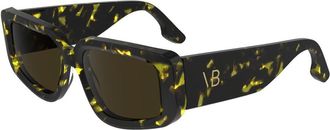 Victoria Beckham Yellow Acetate Womens Sunglasses