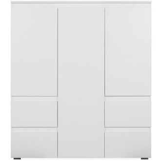 Calicosy Aparador Alto 3 Puertas, 4 Cajones Y 5 Baldas Acabado Roble - 116 Cm