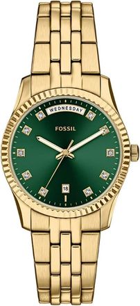 Fossil Womens Scarlette Green Dial Watch