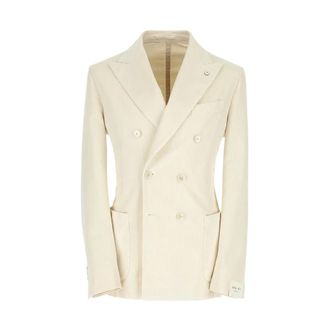 L.B.M. 1911 Blazers, male, White, Size: XL Double-breasted Jacket