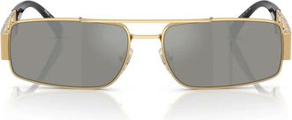Versace Sunglasses Ve2257 100230 Gold/Green Silver Mirrored Unisex