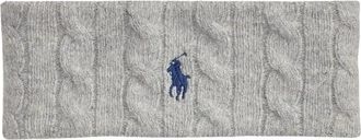 Ralph Lauren Kabelgebreide Wol-Cashmere Hoofdband - Dames - Accessoires - Grijs - ONE Size - Wol - Accessoires