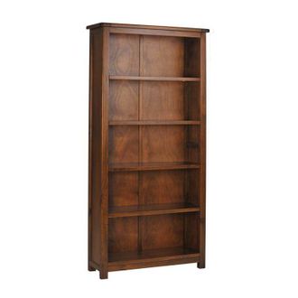 Core 10 Core Products - Boston Tall Bookcase - Pine - 90 x 30 x 180 cm - Dark Brown