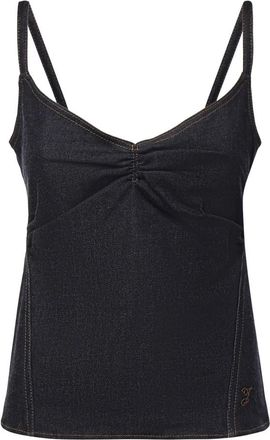 Jacquemus Le haut de-N&icirc;mes Pina - Dames - Tops zonder mouwen - Blauw - 2XS - Katoen - Tops