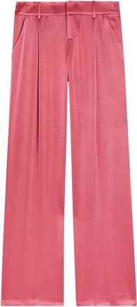 Alice & Olivia Eric Wide-leg Satin Trousers - Pink - 12 (UK16 / XL)