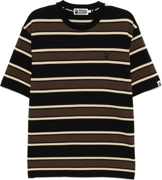 A Bathing Ape T-shirt con logo - Marrone