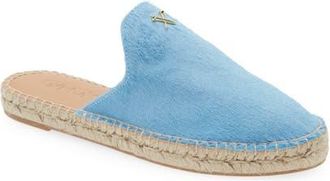 G/Fore Metal Tees Genuine Calf Hair Espadrille Mule in Cenote at Nordstrom, Size 11